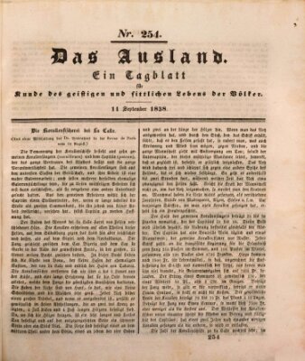 Das Ausland Dienstag 11. September 1838