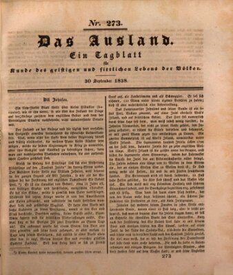 Das Ausland Sonntag 30. September 1838