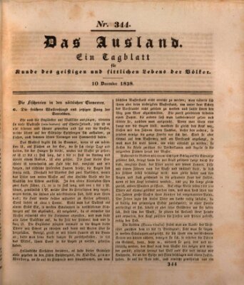 Das Ausland Montag 10. Dezember 1838