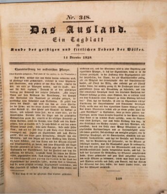 Das Ausland Freitag 14. Dezember 1838