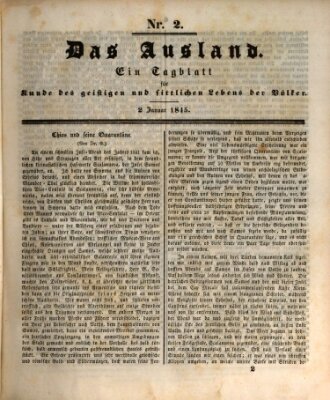 Das Ausland Donnerstag 2. Januar 1845