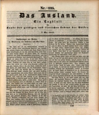 Das Ausland Montag 5. Mai 1845