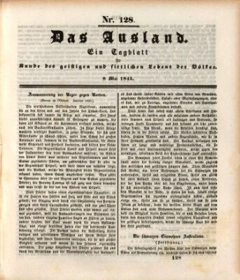 Das Ausland Donnerstag 8. Mai 1845