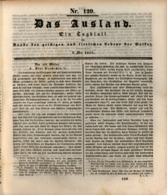 Das Ausland Freitag 9. Mai 1845