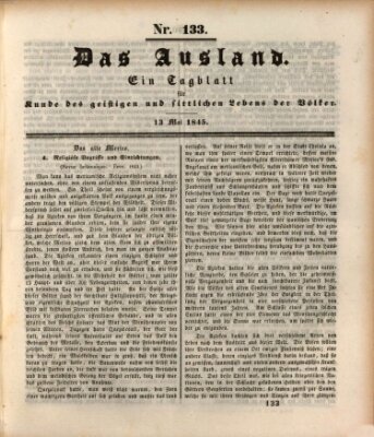 Das Ausland Dienstag 13. Mai 1845