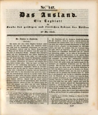 Das Ausland Dienstag 27. Mai 1845