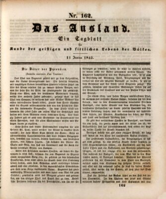 Das Ausland Mittwoch 11. Juni 1845