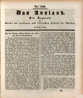 Das Ausland Mittwoch 18. Juni 1845