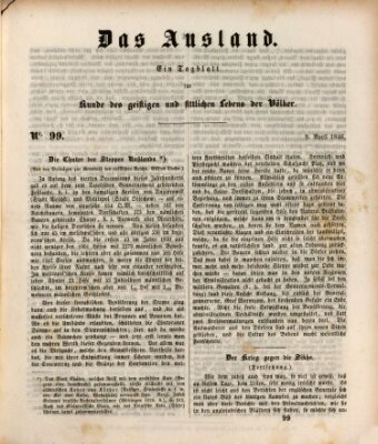 Das Ausland Donnerstag 9. April 1846