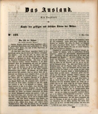 Das Ausland Samstag 2. Mai 1846