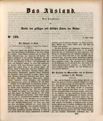 Das Ausland Sonntag 3. Mai 1846