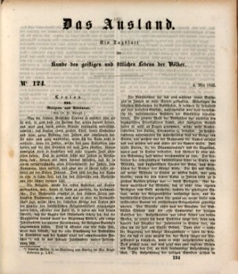 Das Ausland Montag 4. Mai 1846