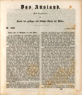 Das Ausland Montag 8. Juni 1846