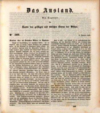 Das Ausland Dienstag 9. Juni 1846