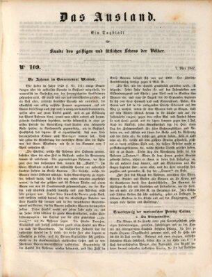 Das Ausland Freitag 7. Mai 1847