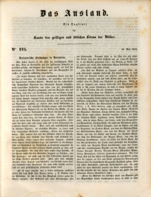 Das Ausland Mittwoch 26. Mai 1847