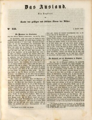 Das Ausland Freitag 4. Juni 1847