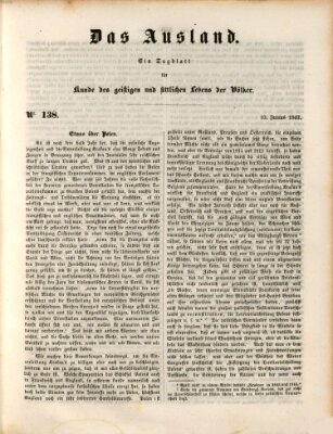 Das Ausland Donnerstag 10. Juni 1847