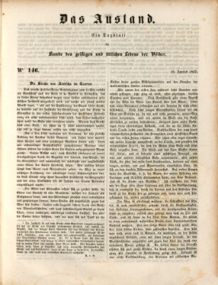 Das Ausland Samstag 19. Juni 1847