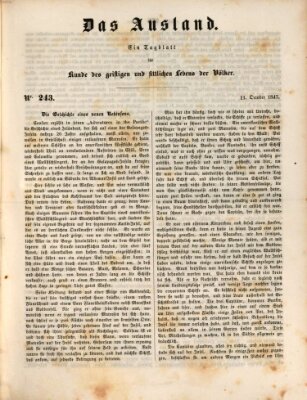 Das Ausland Montag 11. Oktober 1847