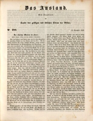 Das Ausland Dienstag 23. November 1847