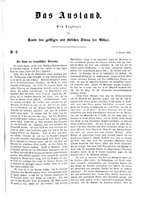 Das Ausland Montag 6. Januar 1851