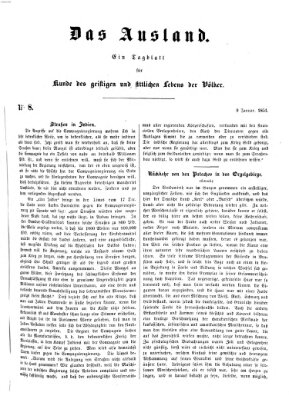 Das Ausland Donnerstag 9. Januar 1851