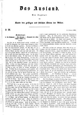 Das Ausland Dienstag 11. Februar 1851