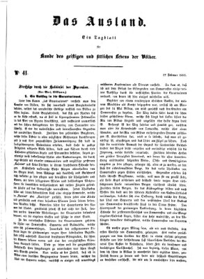 Das Ausland Montag 17. Februar 1851