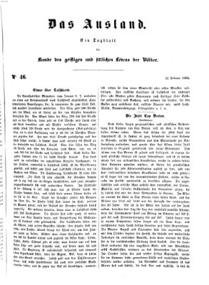 Das Ausland Samstag 22. Februar 1851