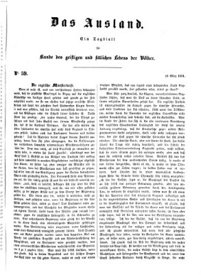 Das Ausland Montag 10. März 1851