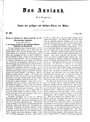 Das Ausland Dienstag 11. März 1851