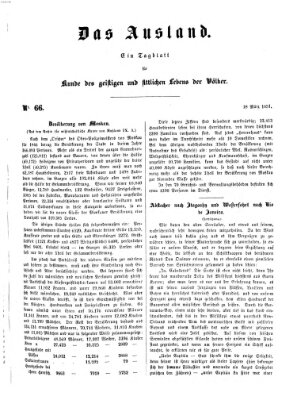 Das Ausland Dienstag 18. März 1851