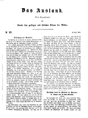 Das Ausland Mittwoch 23. April 1851