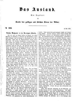 Das Ausland Samstag 10. Mai 1851