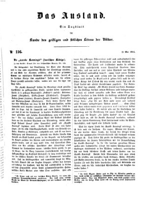 Das Ausland Donnerstag 15. Mai 1851