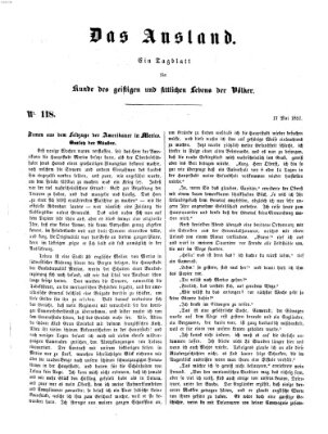 Das Ausland Samstag 17. Mai 1851