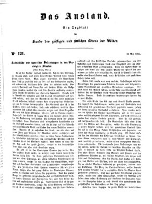 Das Ausland Mittwoch 21. Mai 1851