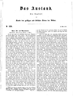 Das Ausland Freitag 23. Mai 1851