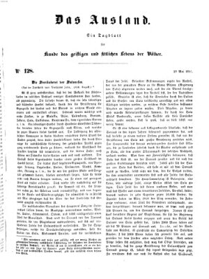 Das Ausland Donnerstag 29. Mai 1851