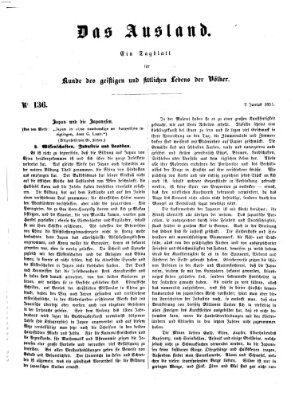 Das Ausland Samstag 7. Juni 1851