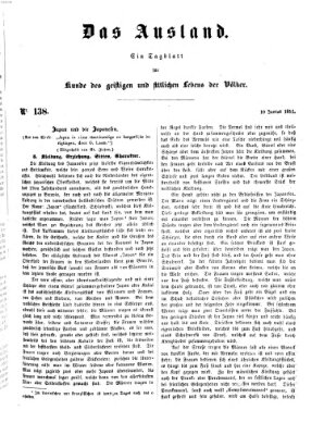 Das Ausland Dienstag 10. Juni 1851