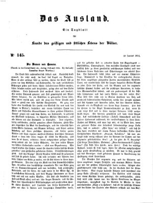 Das Ausland Mittwoch 18. Juni 1851