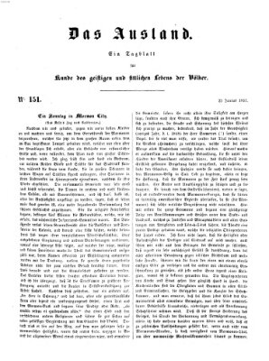 Das Ausland Mittwoch 25. Juni 1851