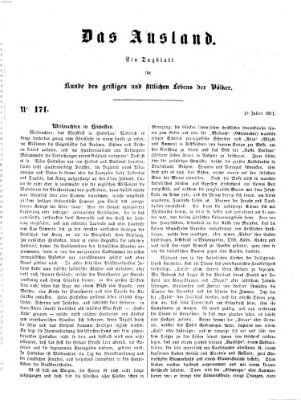 Das Ausland Freitag 18. Juli 1851