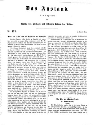 Das Ausland Freitag 25. Juli 1851