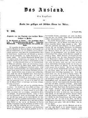 Das Ausland Donnerstag 28. August 1851