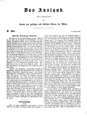 Das Ausland Samstag 30. August 1851