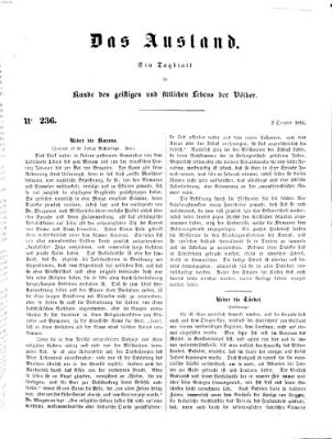 Das Ausland Donnerstag 2. Oktober 1851