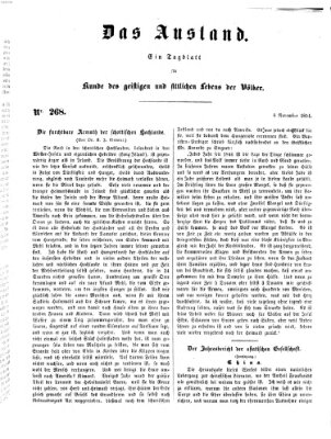 Das Ausland Samstag 8. November 1851